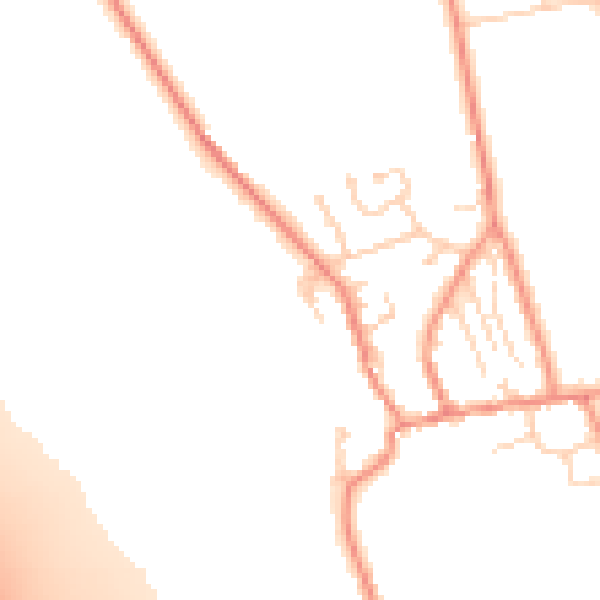 Daytime road noise heatmap for LS23 6HG