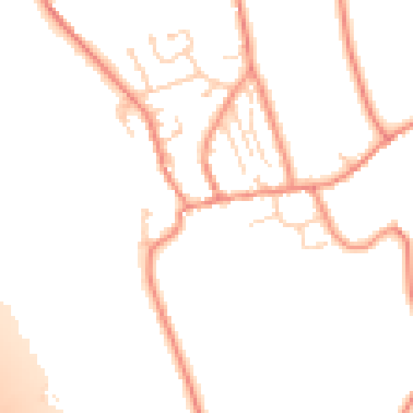 Daytime road noise heatmap for LS23 6JF