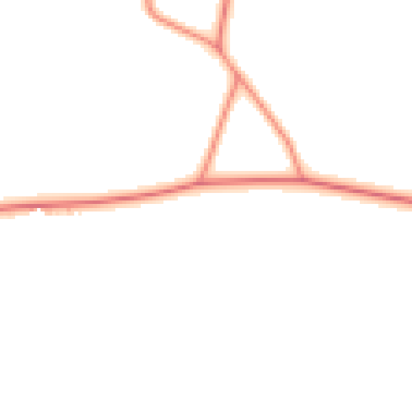 Daytime road noise heatmap for LS23 6LZ
