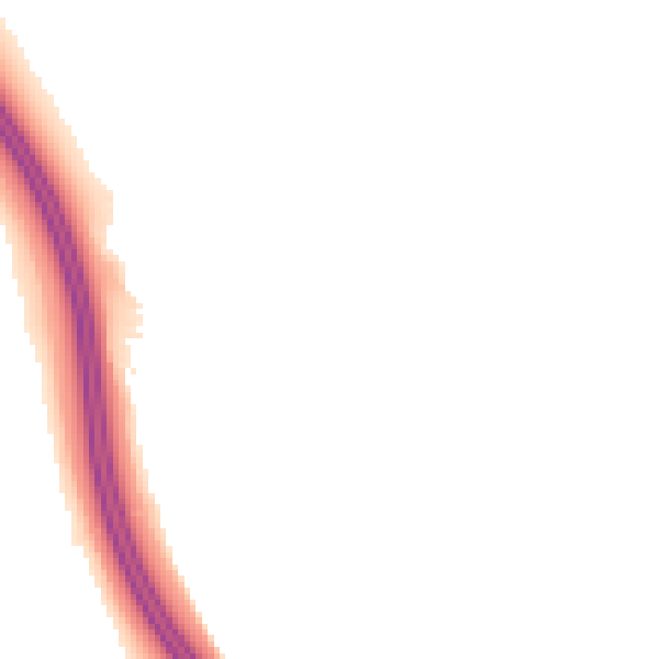 Night-time road noise heatmap for LS23 6NE