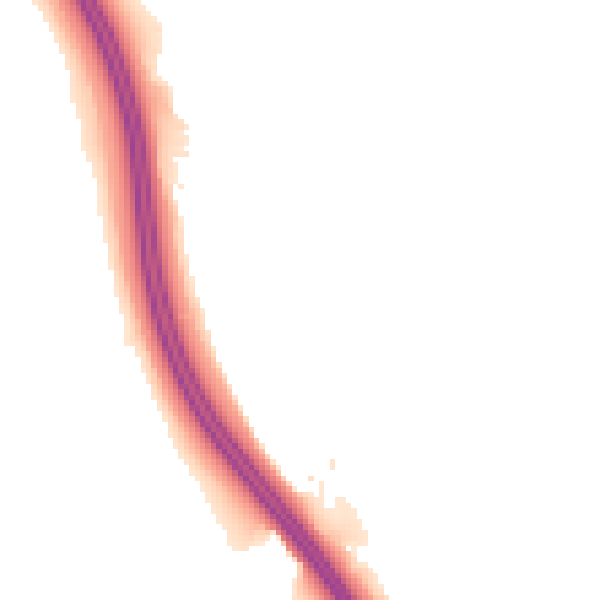Night-time road noise heatmap for LS23 6NF
