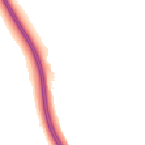 Night-time road noise heatmap for LS23 6RG
