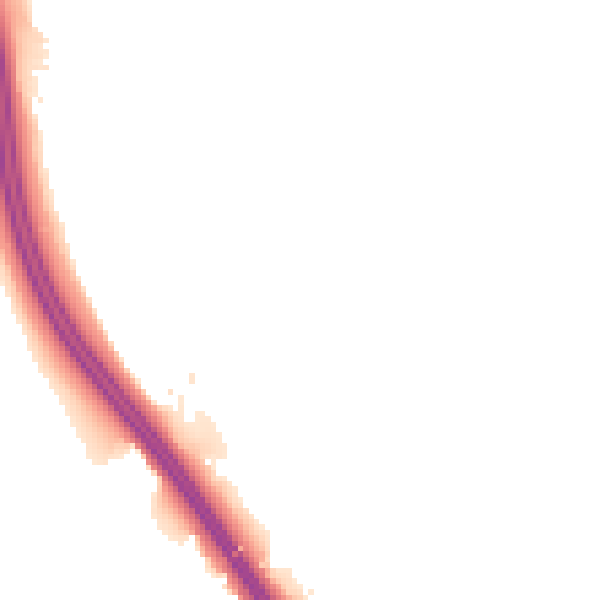 Night-time road noise heatmap for LS23 6SF