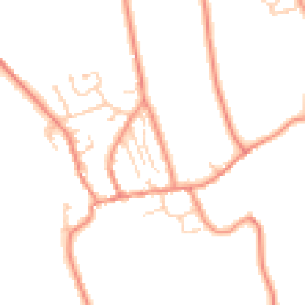 Daytime road noise heatmap for LS23 6TA