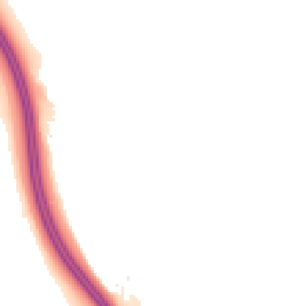 Night-time road noise heatmap for LS23 6TF