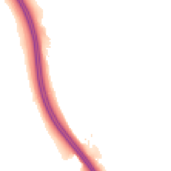 Night-time road noise heatmap for LS23 6ZA
