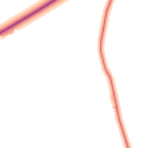 Daytime road noise heatmap for LS23 7DN