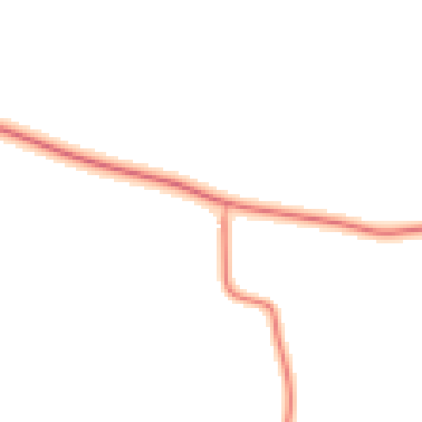 Daytime road noise heatmap for LS23 7DP