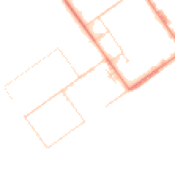 Daytime road noise heatmap for LS23 7FF