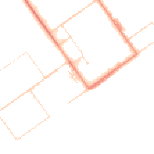 Daytime road noise heatmap for LS23 7FZ