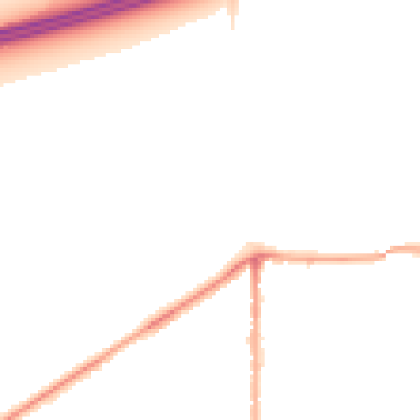 Night-time road noise heatmap for LS25 1AE