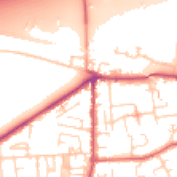 Daytime road noise heatmap for LS25 1AL
