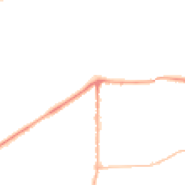 Night-time road noise heatmap for LS25 1AL