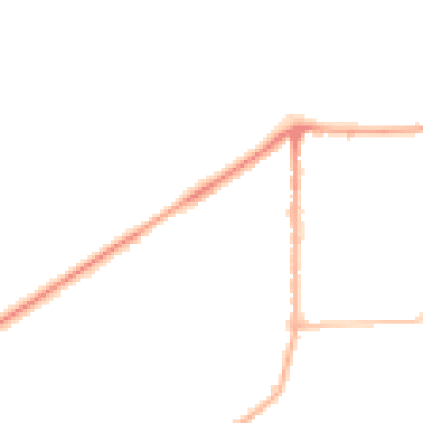 Night-time road noise heatmap for LS25 1AP