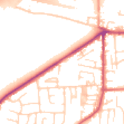 Daytime road noise heatmap for LS25 1AR