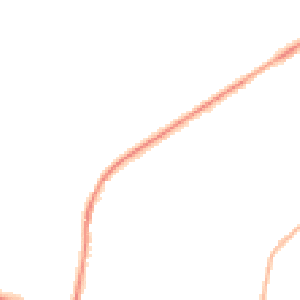 Night-time road noise heatmap for LS25 1AT