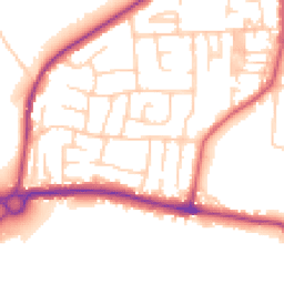 Daytime road noise heatmap for LS25 1BJ
