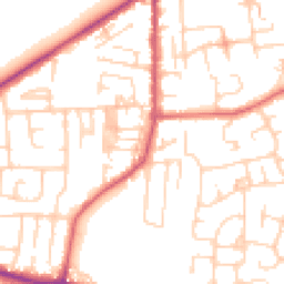 Daytime road noise heatmap for LS25 1EQ