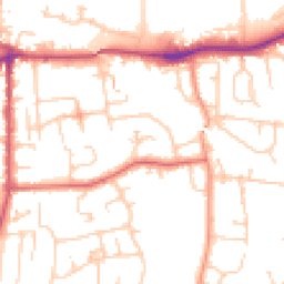 Daytime road noise heatmap for LS25 1JD