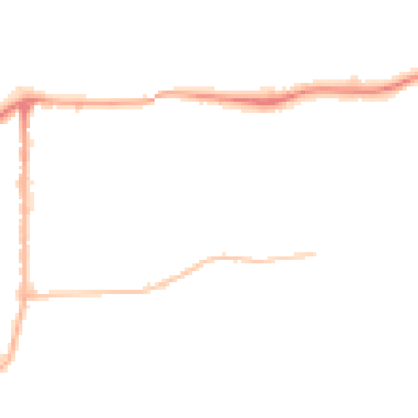 Night-time road noise heatmap for LS25 1JF