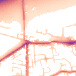 Daytime road noise heatmap for LS25 1QH