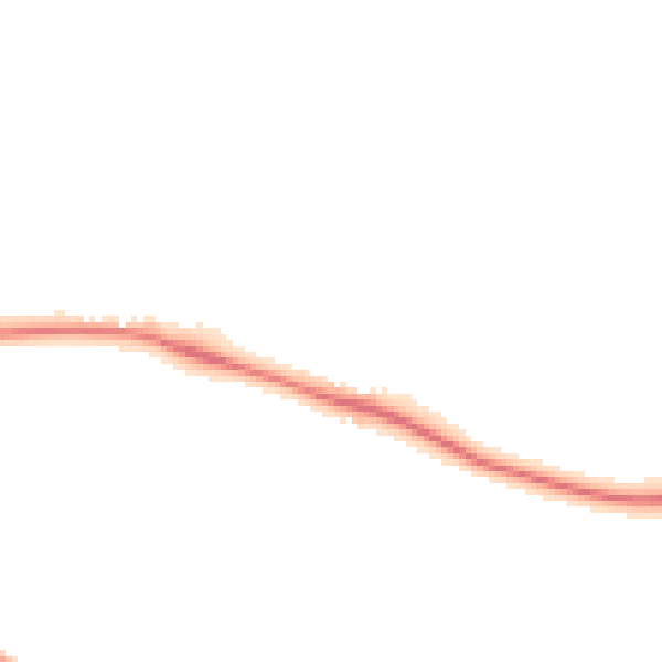 Night-time road noise heatmap for LS25 2FD