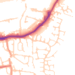 Daytime road noise heatmap for LS25 2LE