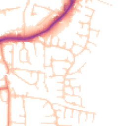 Daytime road noise heatmap for LS25 2LQ