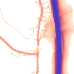 Daytime road noise heatmap for LS25 3BA