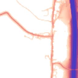 Daytime road noise heatmap for LS25 3EP