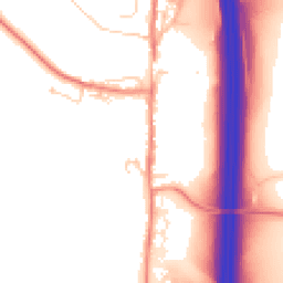 Daytime road noise heatmap for LS25 3ES