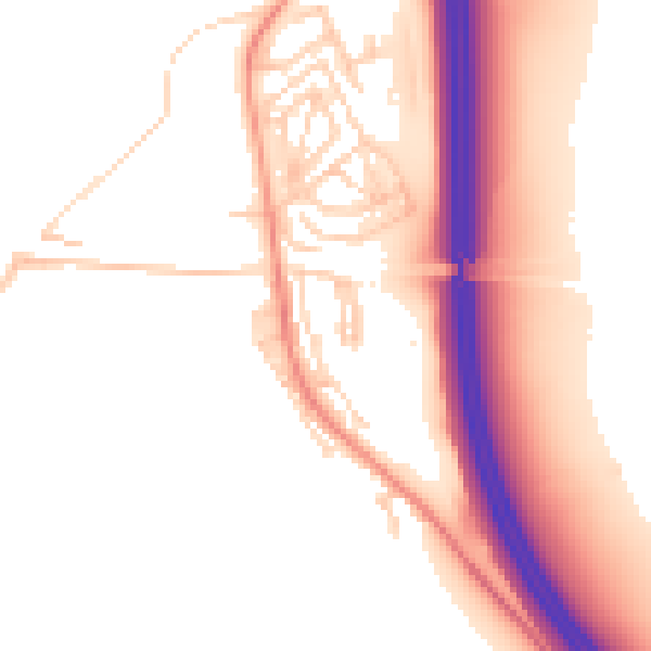 Daytime road noise heatmap for LS25 4DF