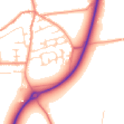 Daytime road noise heatmap for LS25 5FD