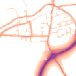 Daytime road noise heatmap for LS25 5FT