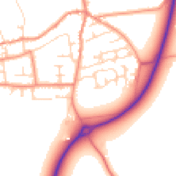 Daytime road noise heatmap for LS25 5GH