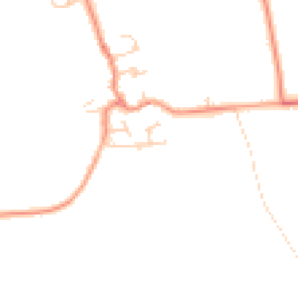 Daytime road noise heatmap for LS25 5HL