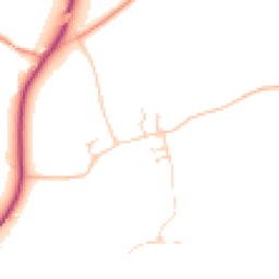 Daytime road noise heatmap for LS25 5JS