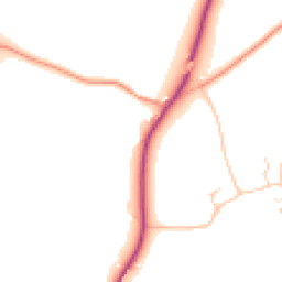 Daytime road noise heatmap for LS25 5JW