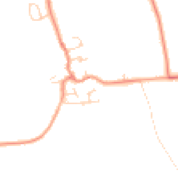 Daytime road noise heatmap for LS25 5NR