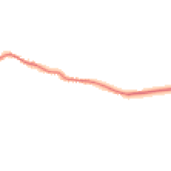 Night-time road noise heatmap for LS25 5PJ