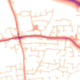 Daytime road noise heatmap for LS25 6DQ