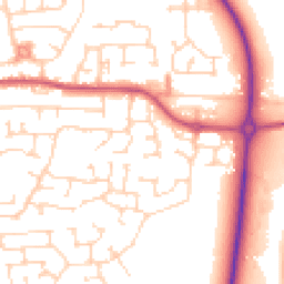 Daytime road noise heatmap for LS25 6NJ