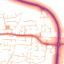 Daytime road noise heatmap for LS25 6PG