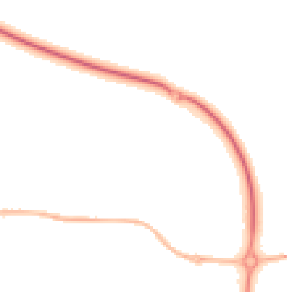Night-time road noise heatmap for LS25 6QR