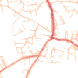 Daytime road noise heatmap for LS25 7JS