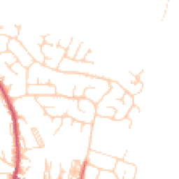 Daytime road noise heatmap for LS25 7PN