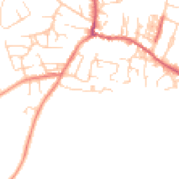 Daytime road noise heatmap for LS25 7QQ