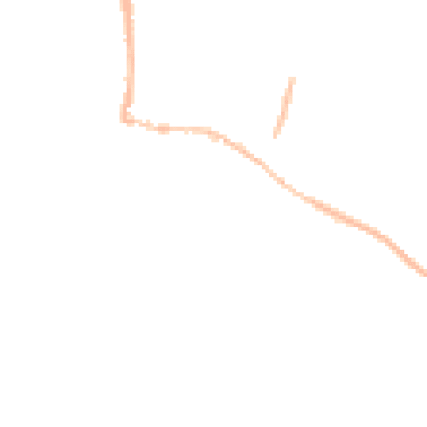 Night-time road noise heatmap for LS25 7SB