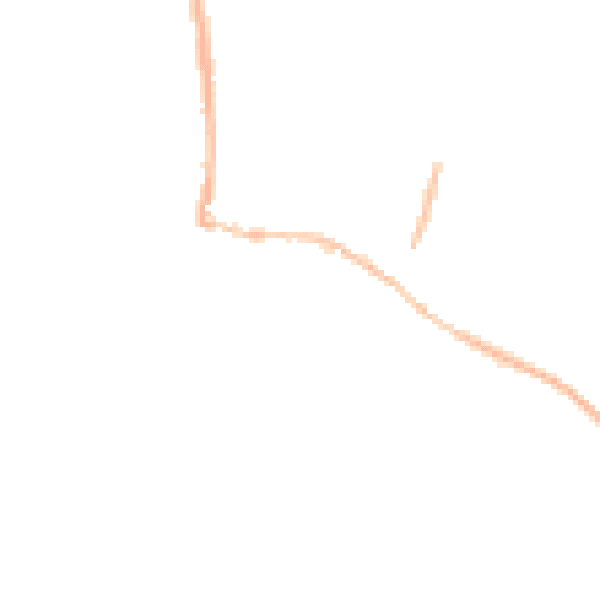 Night-time road noise heatmap for LS25 7SD