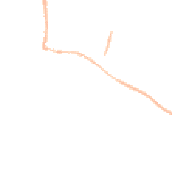 Night-time road noise heatmap for LS25 7SE